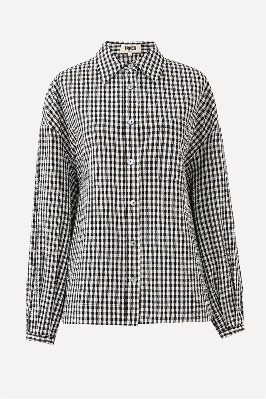 FRNCH - Zwart-Witte Raven blouse