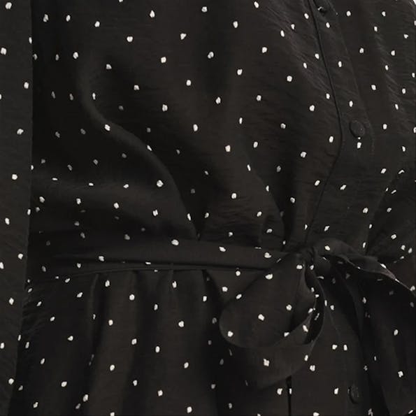 Nümph - Zwart Liza hemdkleed