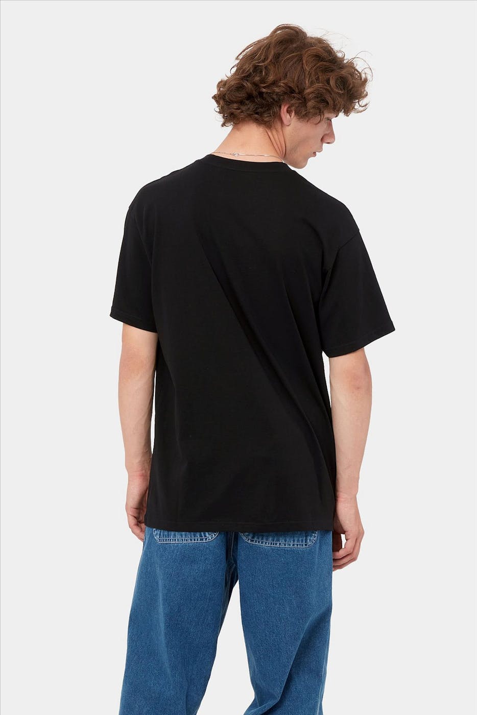 Carhartt WIP - Zwarte Script Embroidery T-shirt
