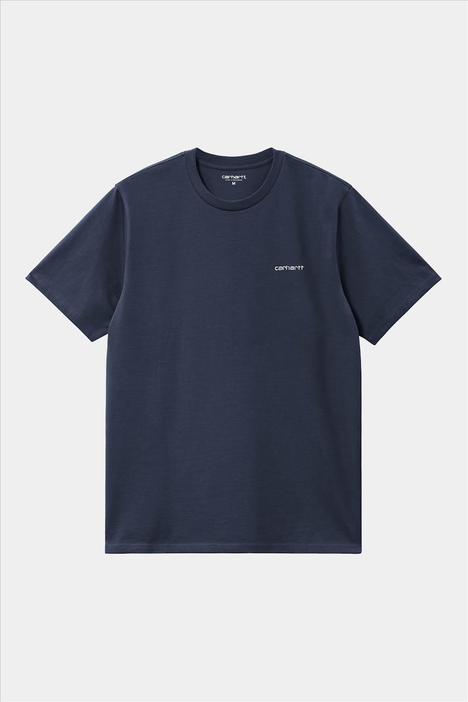 Carhartt WIP - Donkerblauwe Script Embroidery T-shirt