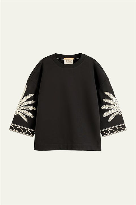 Scotch & Soda - Zwarte Palm sweater