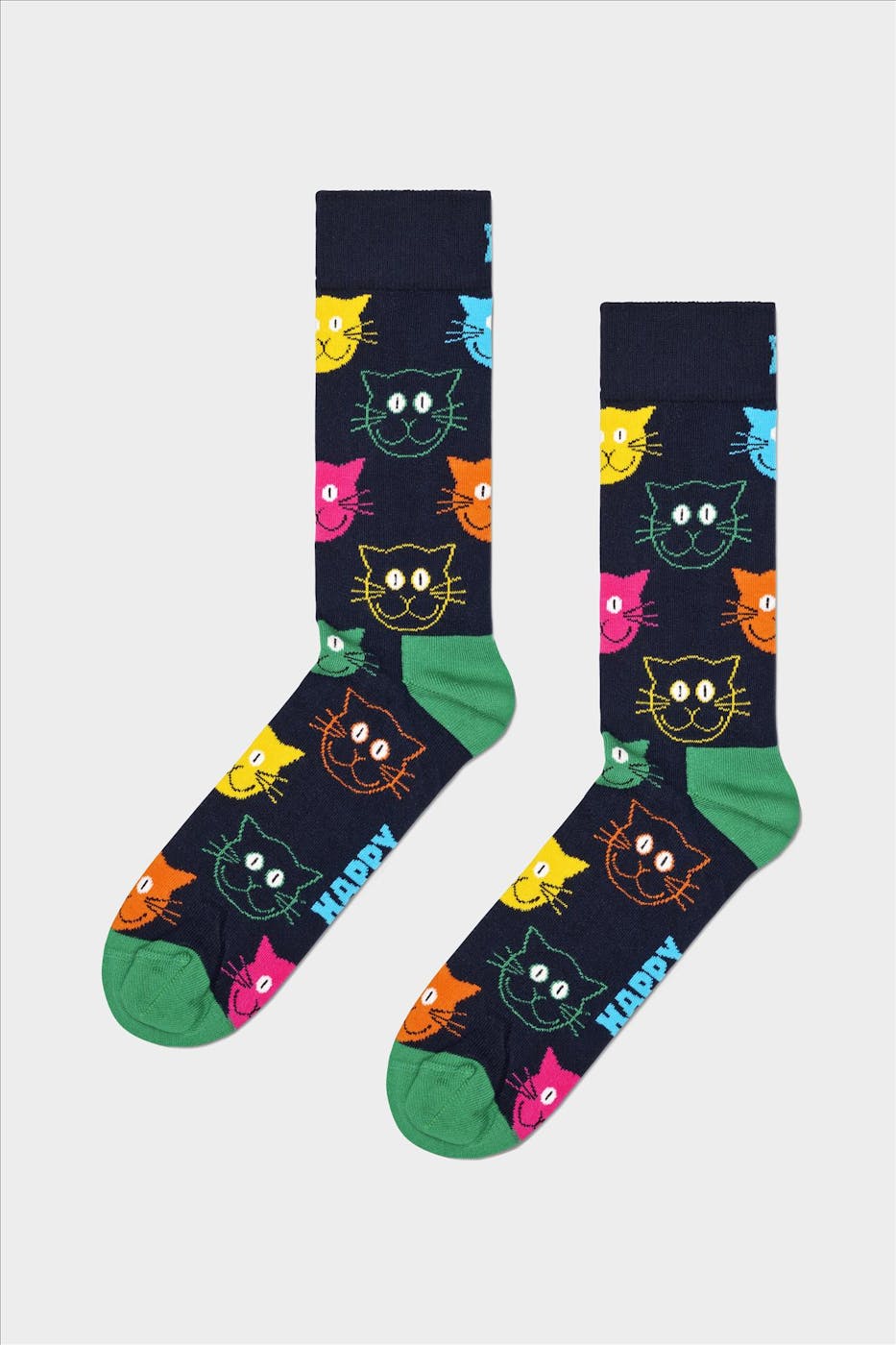 Happy Socks - Multicolour 3-pack Mixed Cat sokken, maat: 41-46