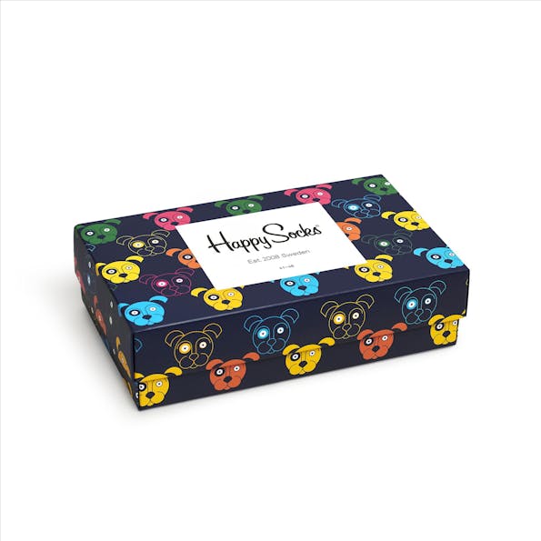 Happy Socks - Multicolour 3-Pack Mixed Dog sokken, maat: 41-46