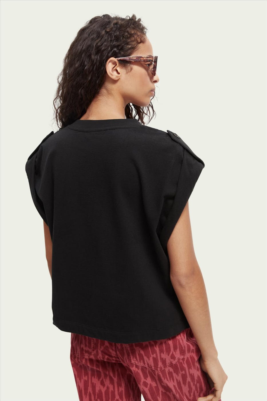 Scotch & Soda - Zwarte Kim T-shirt