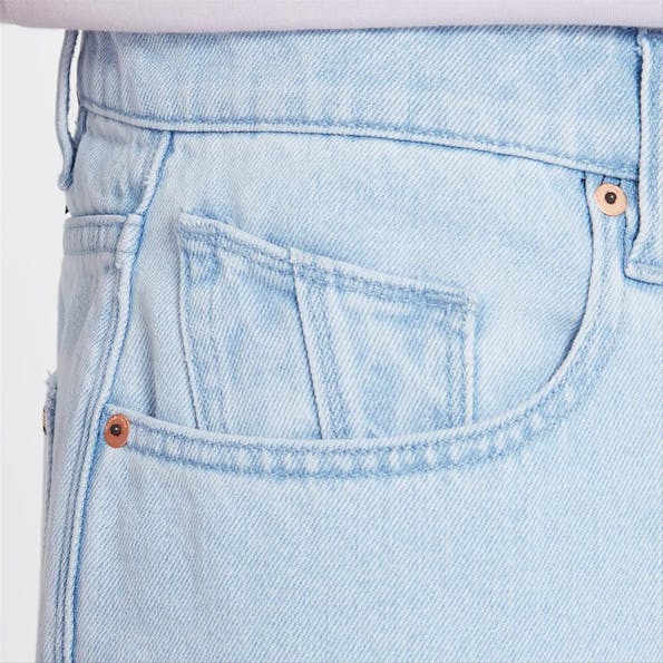 Volcom - Lichtblauwe Billow jeansshort