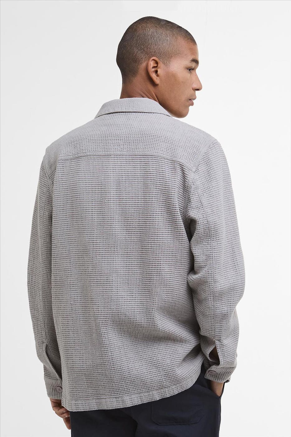Barbour - Zandbeige Waffle overshirt