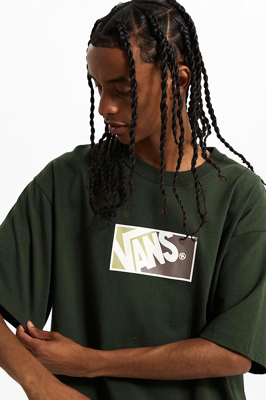 Vans - Donkergroene Original Standa T-shirt