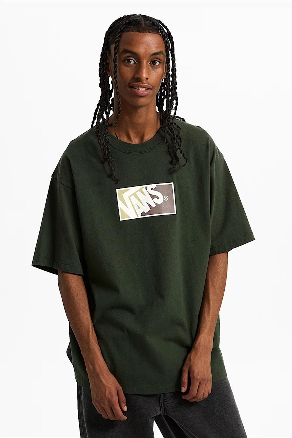 Vans - Donkergroene Original Standa T-shirt