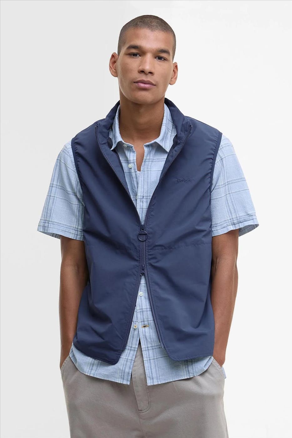 Barbour - Blauwe Rye bodywarmer