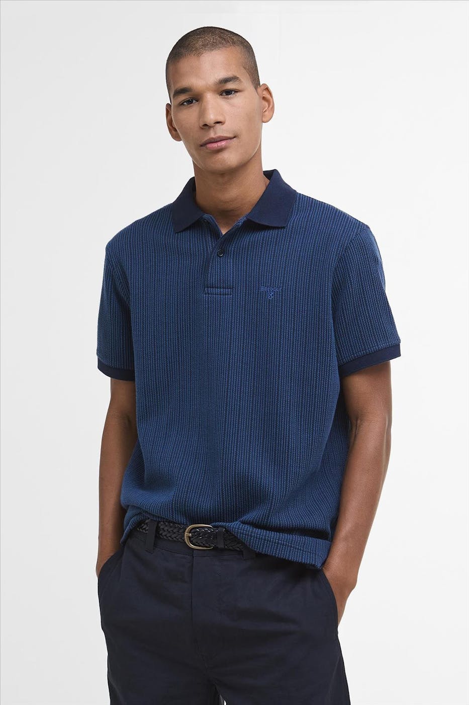 Barbour - Donkerblauwe Harworth polo