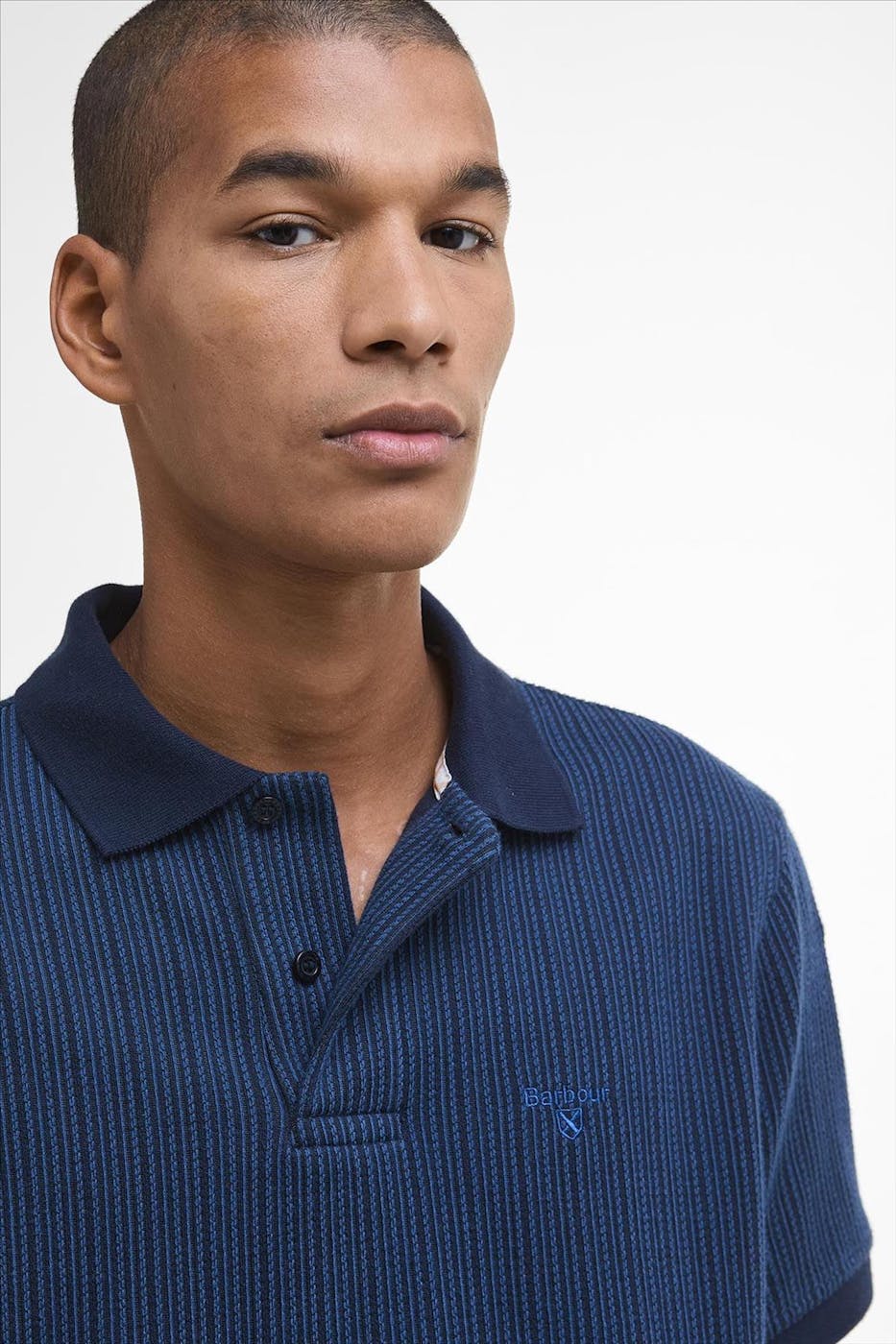 Barbour - Donkerblauwe Harworth polo