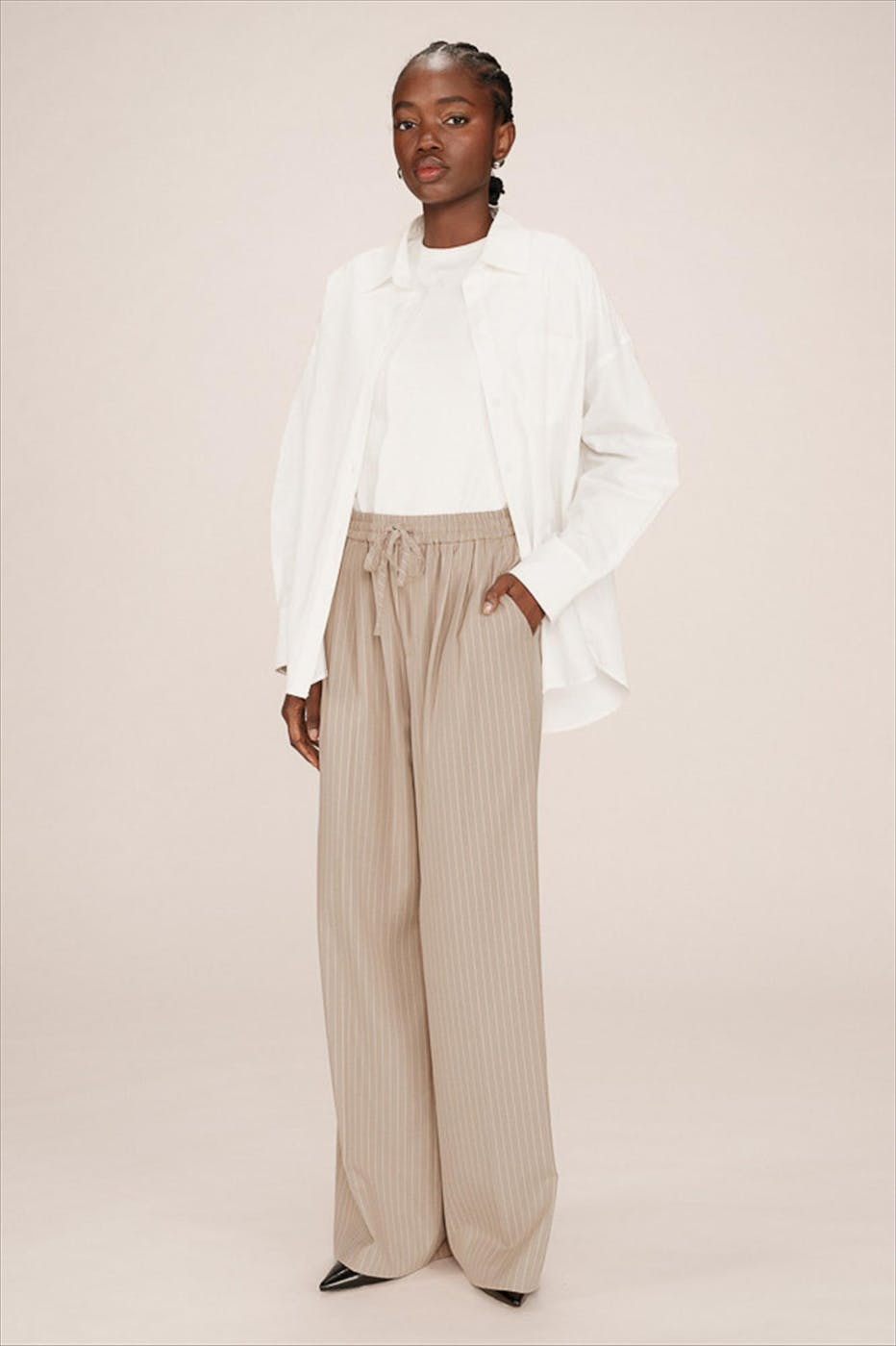Grace & Mila - Beige-Ecru Stay broek