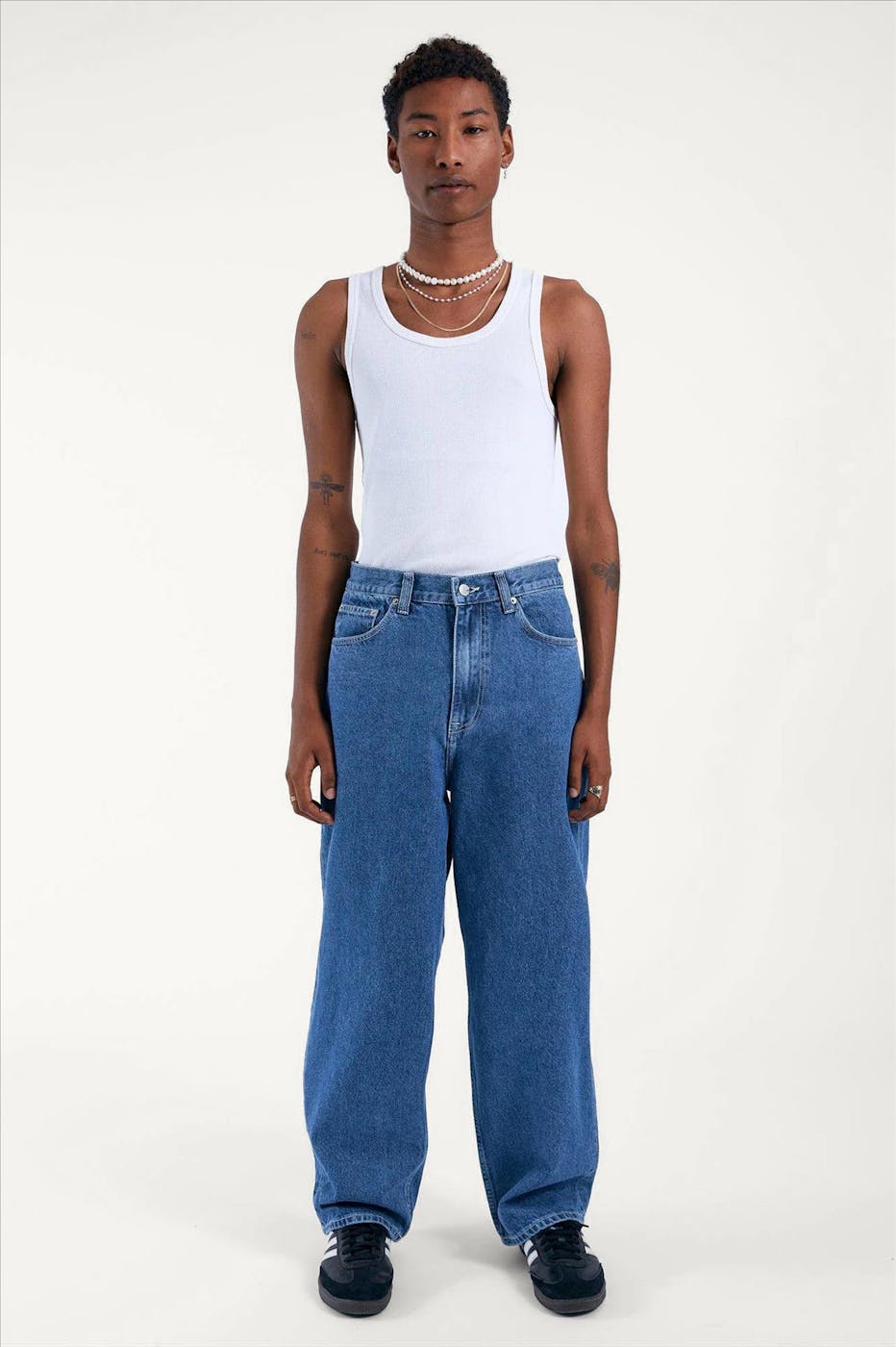 Dr. Denim - Donkerblauwe Kobe Baggy jeans