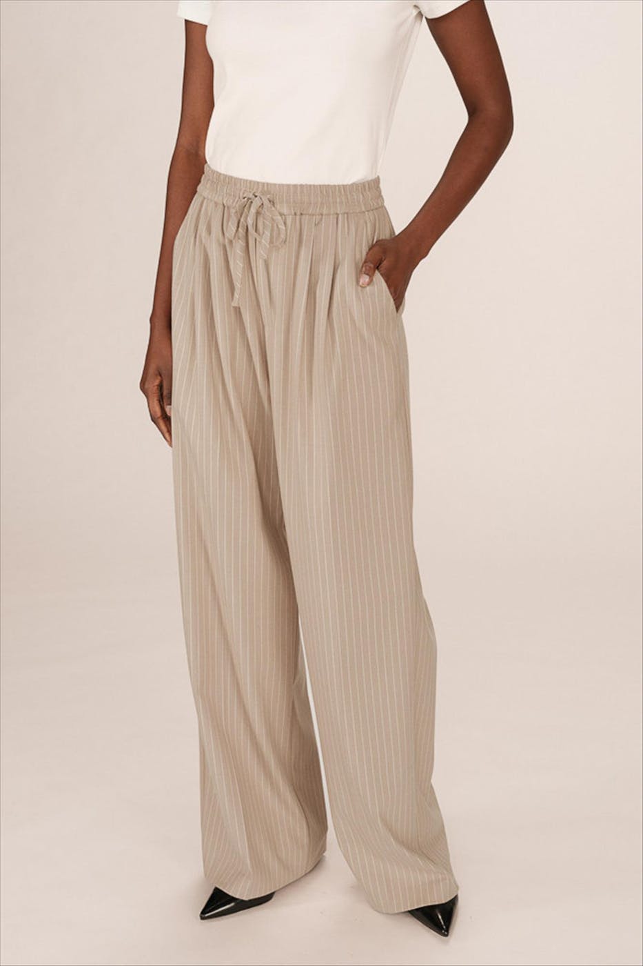 Grace & Mila - Beige-Ecru Stay broek
