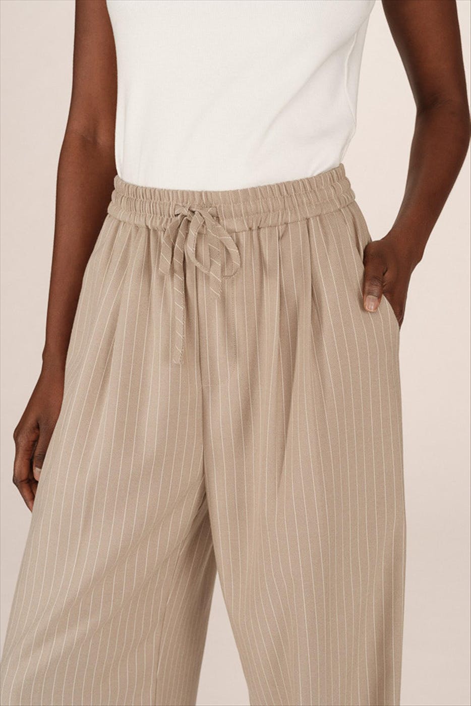Grace & Mila - Beige-Ecru Stay broek