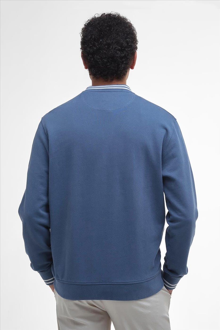 Barbour - Blauwe Rosford sweater