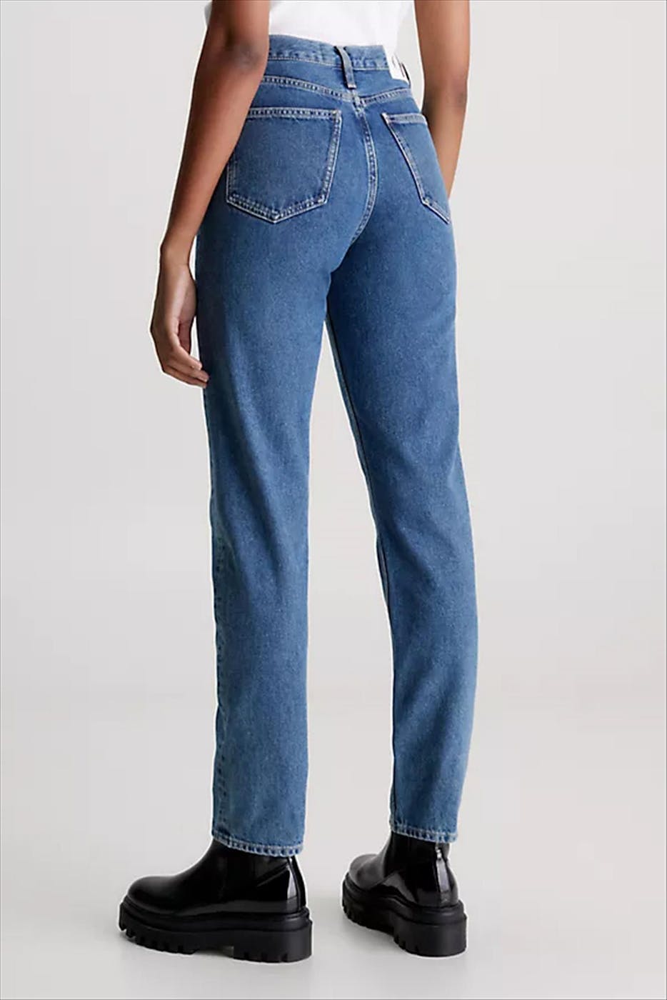 Calvin Klein Jeans - Blauwe Authentic Slim Straight jeans