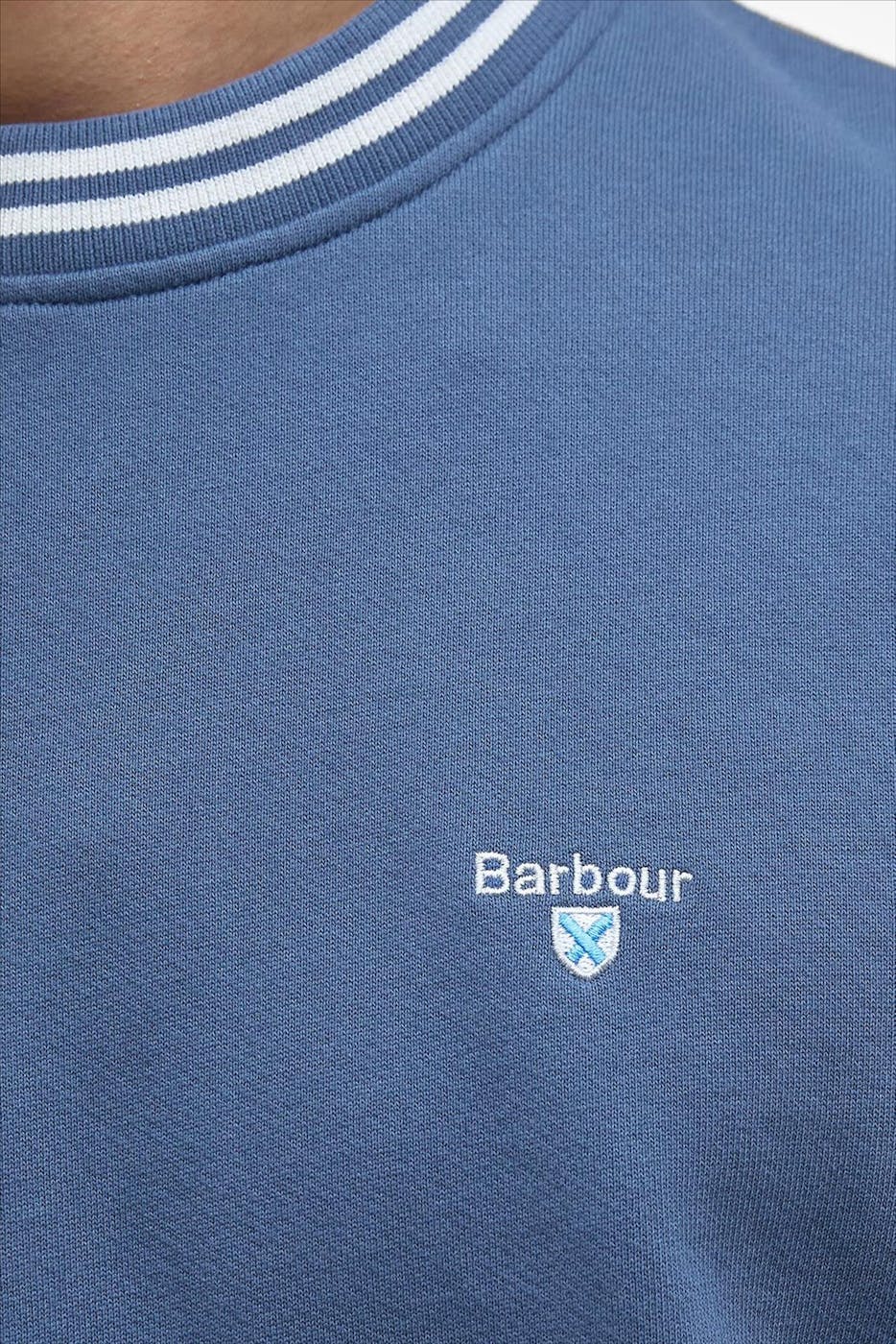 Barbour - Blauwe Rosford sweater