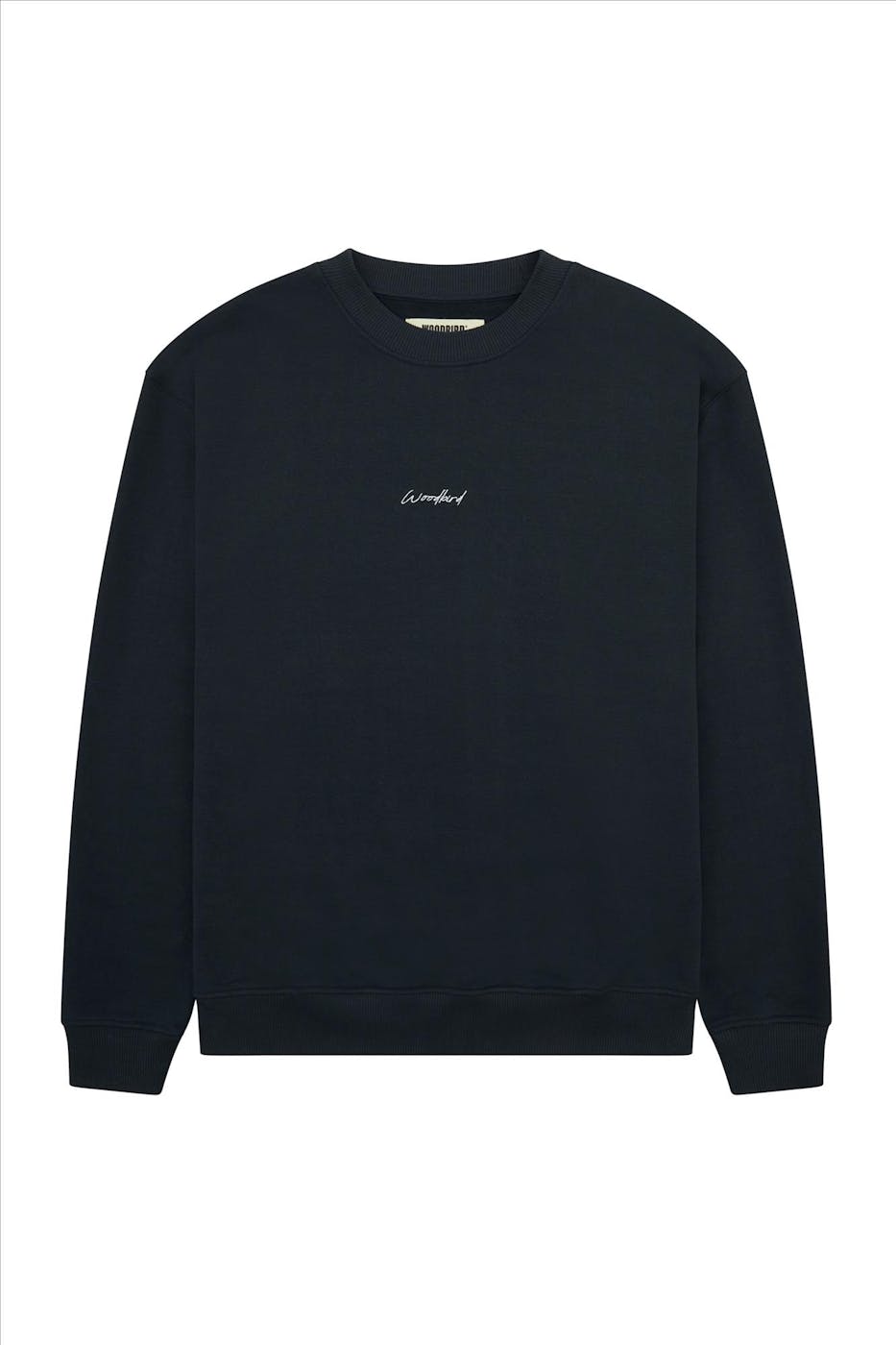 WOODBIRD - Donkerblauwe Cane Noodle sweater