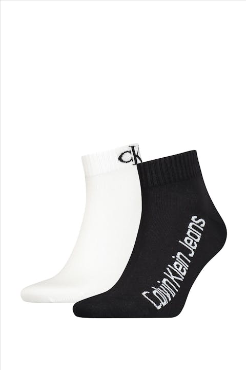 Calvin Klein - Zwart-witte 2-pack sokken, one size