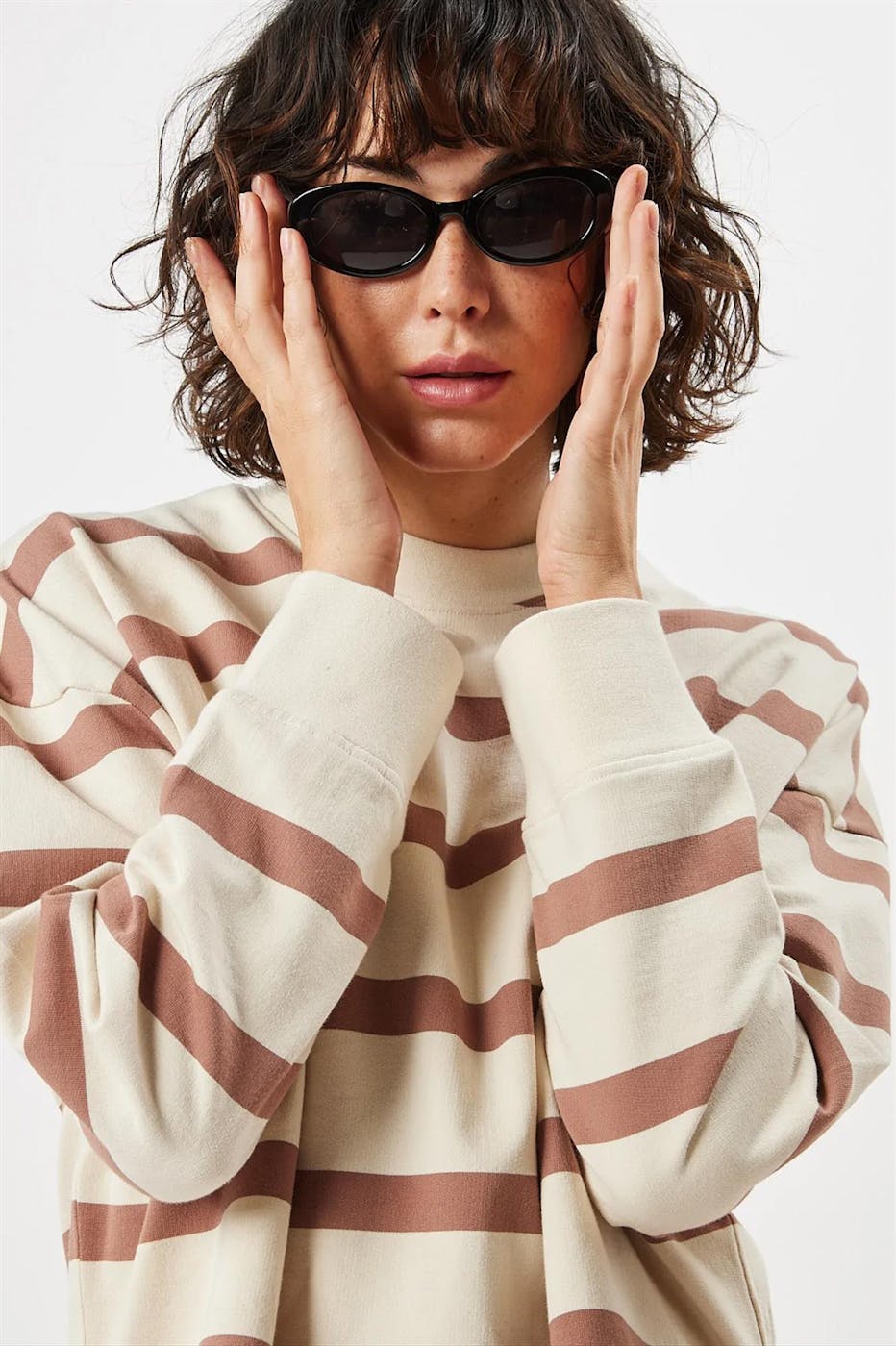 Minimum - Beige-bruine Mynie sweater