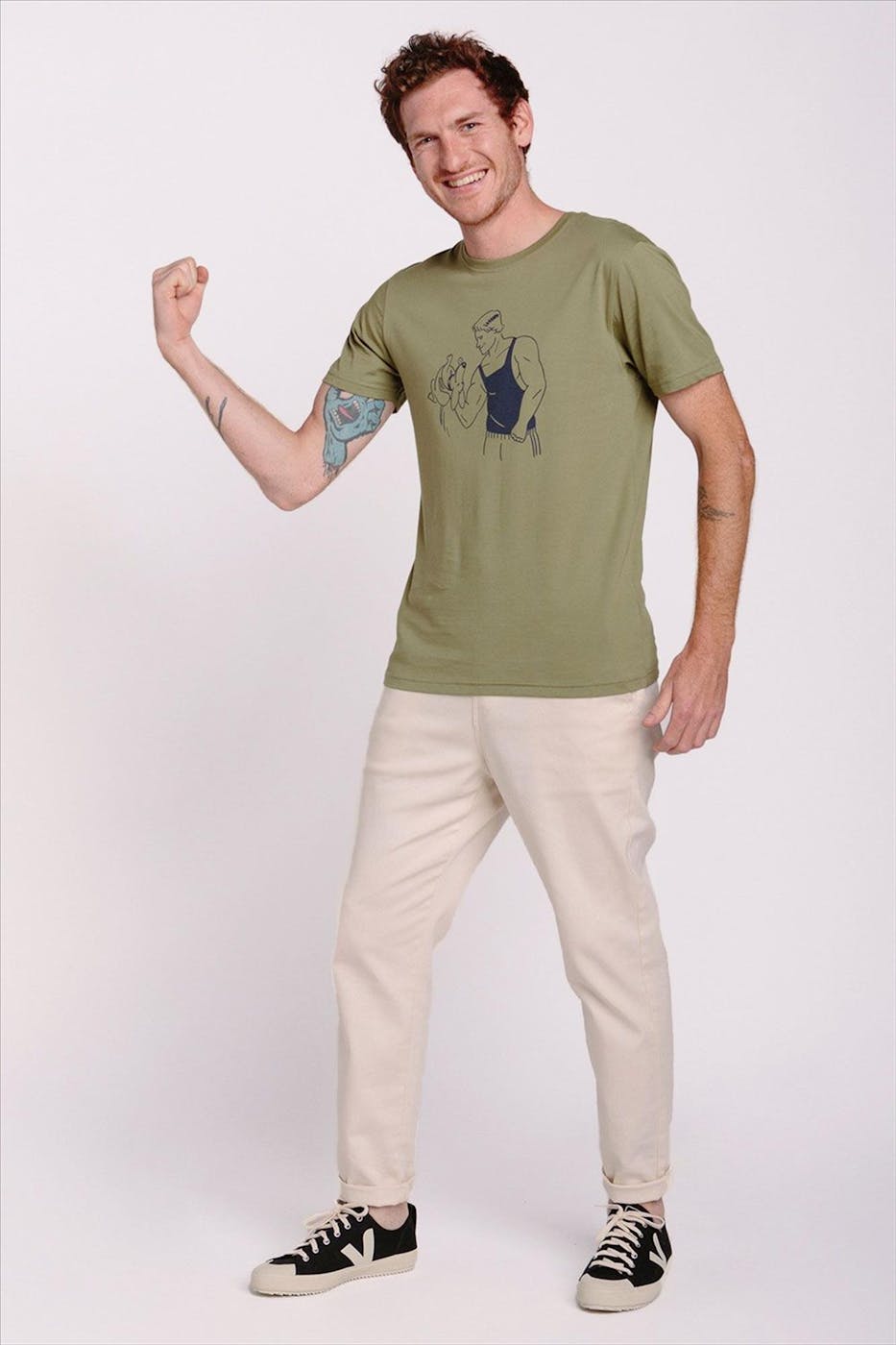 OLOW - Kaki Haltere Dog T-shirt