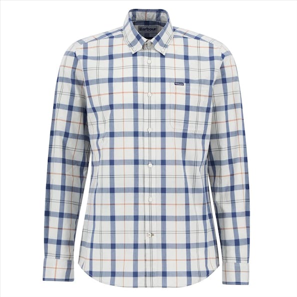 Barbour - Ecru-Blauw Rawley hemd