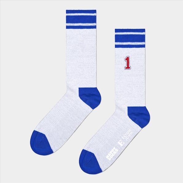 Happy Socks - Zilver Elton John Stadium sokken, maat: 41-46