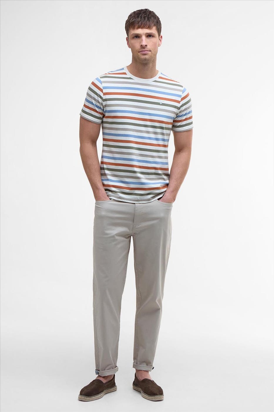 Barbour - Ecru Roeby Yam Stripe T-shirt