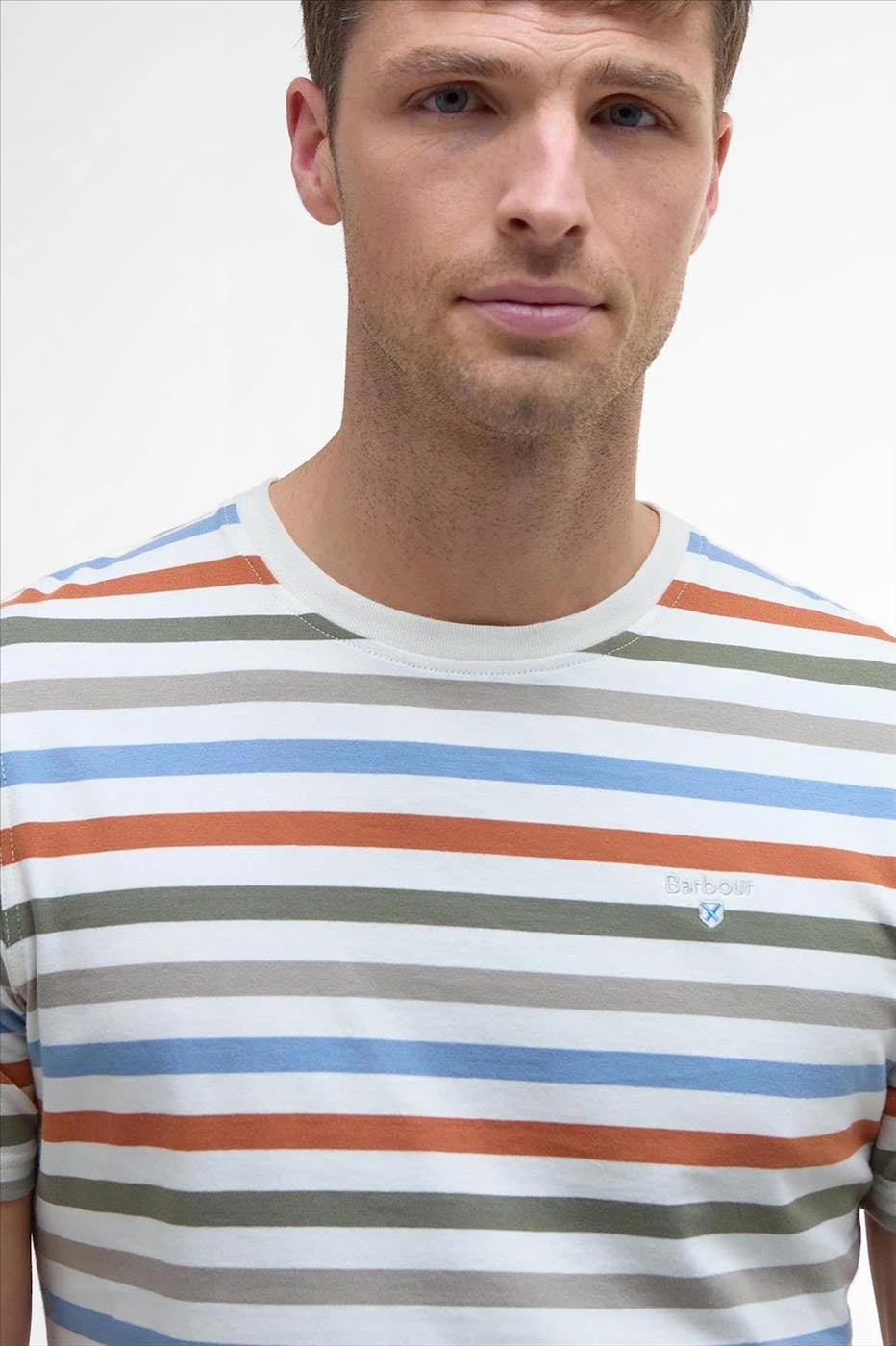 Barbour - Ecru Roeby Yam Stripe T-shirt