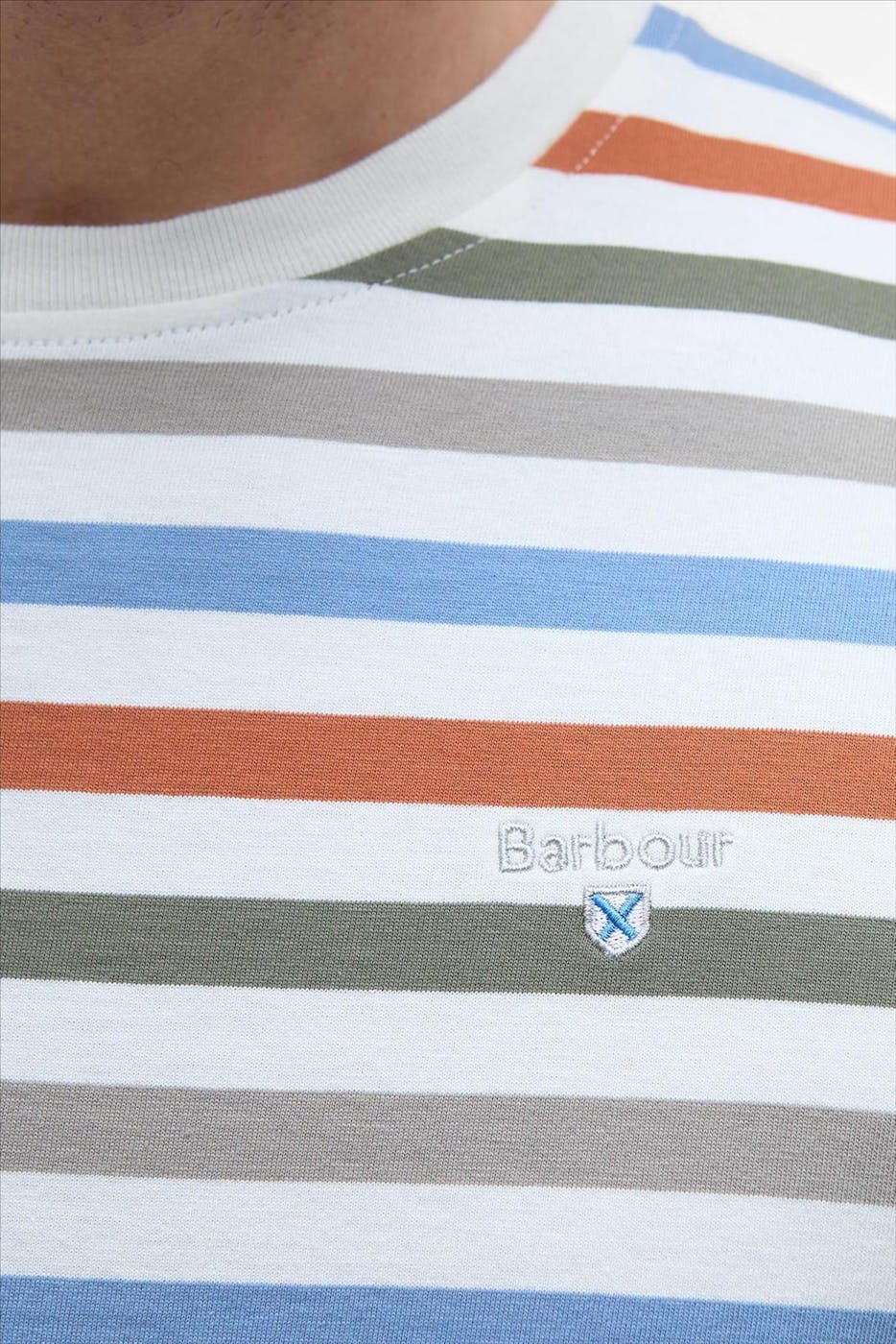 Barbour - Ecru Roeby Yam Stripe T-shirt