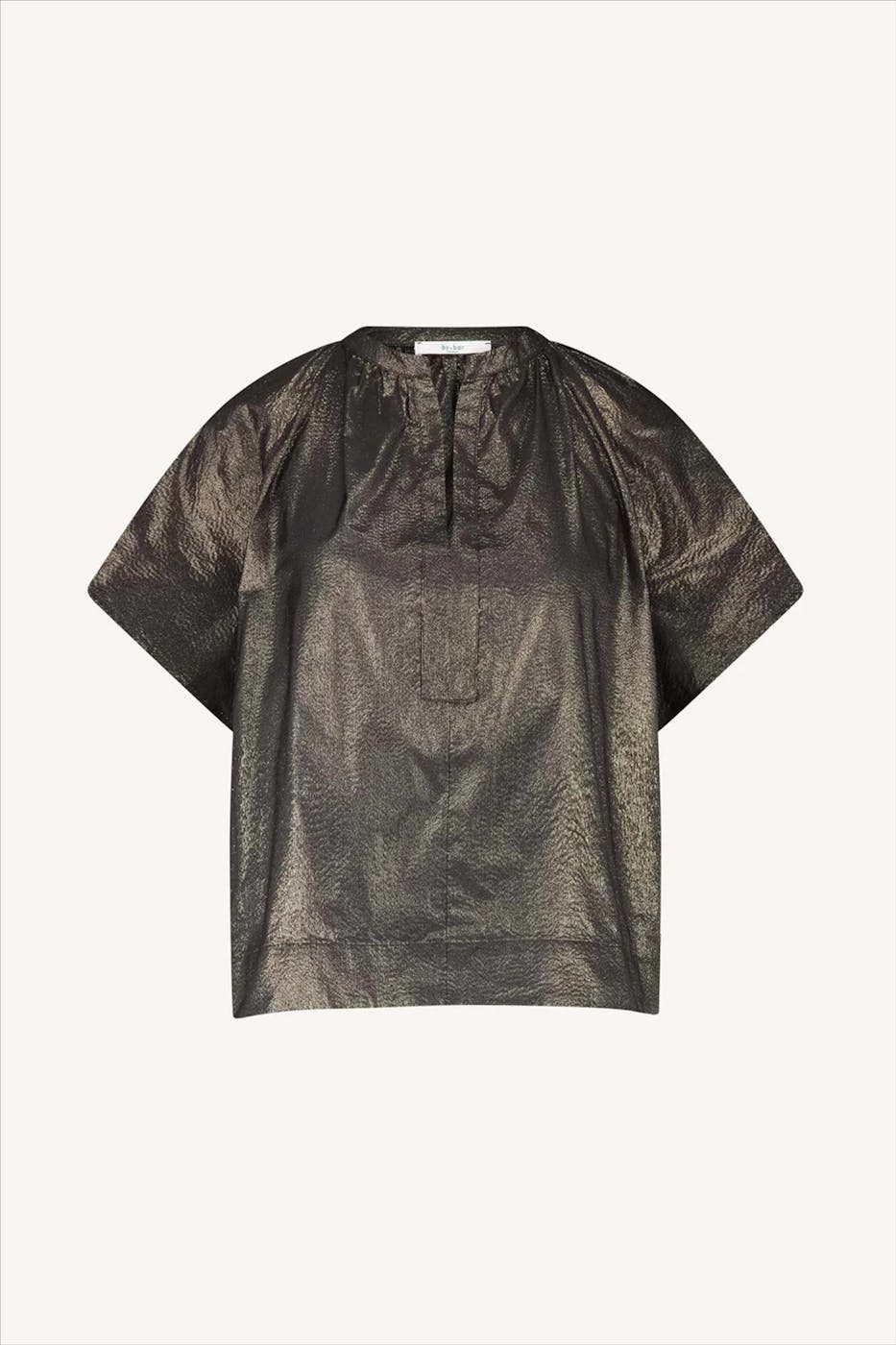 BY BAR - Gouden Vina Metallic blouse