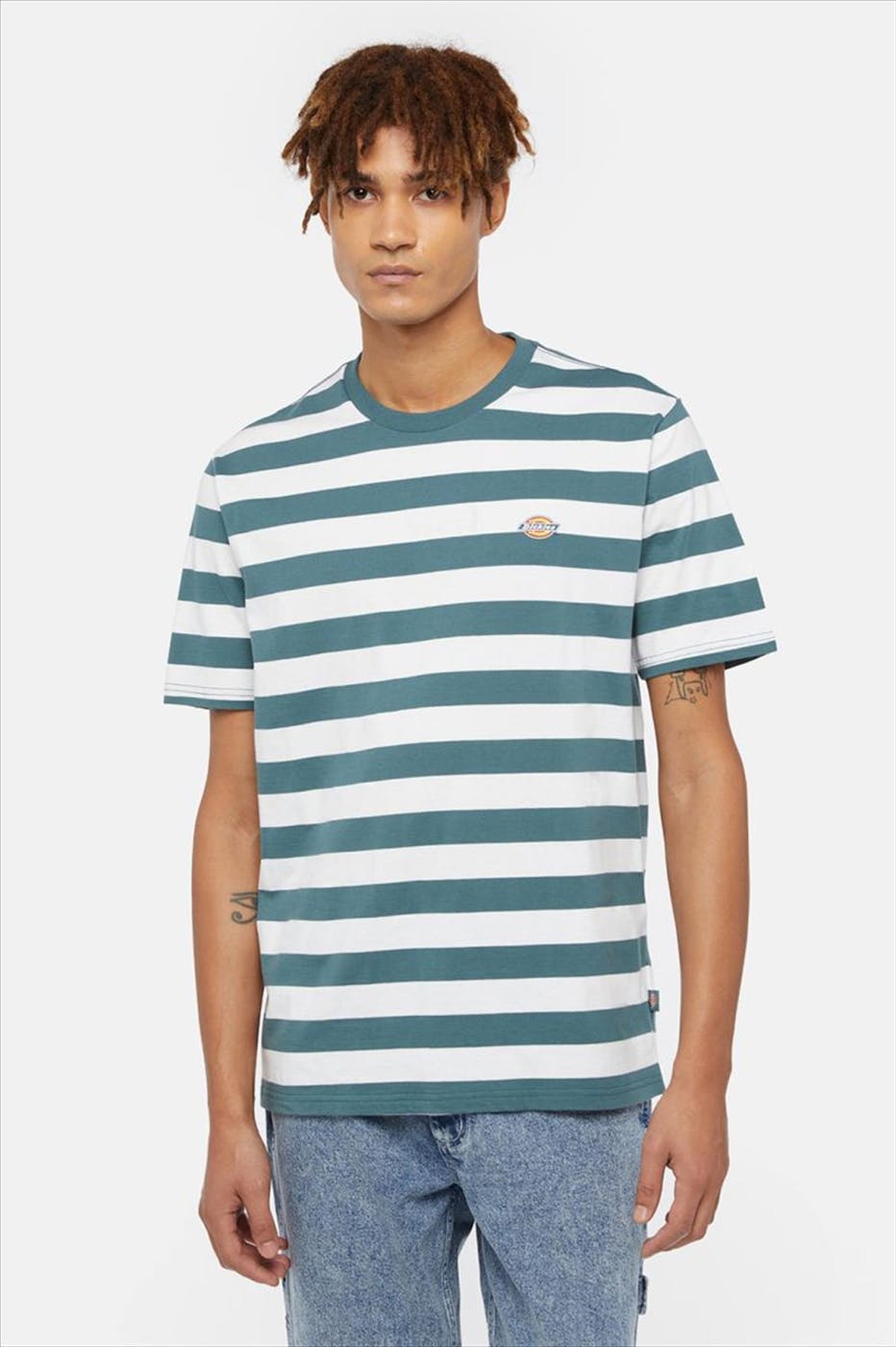 Dickies - Petrol-Ecru Rivergrove T-shirt