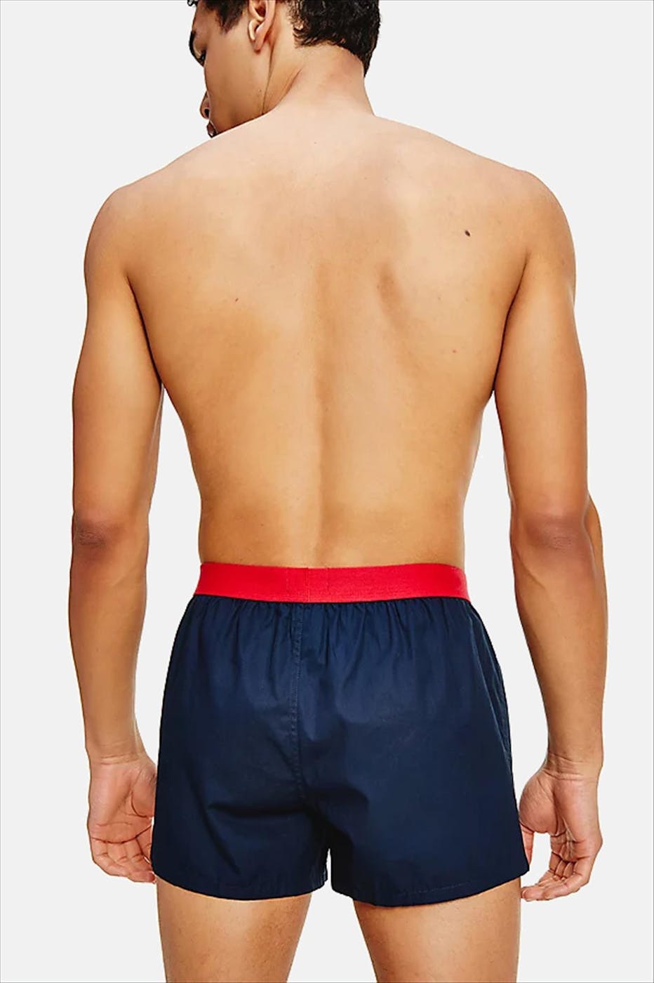 Tommy Hilfiger Underwear - Donkerblauw-rode Woven Boxershort