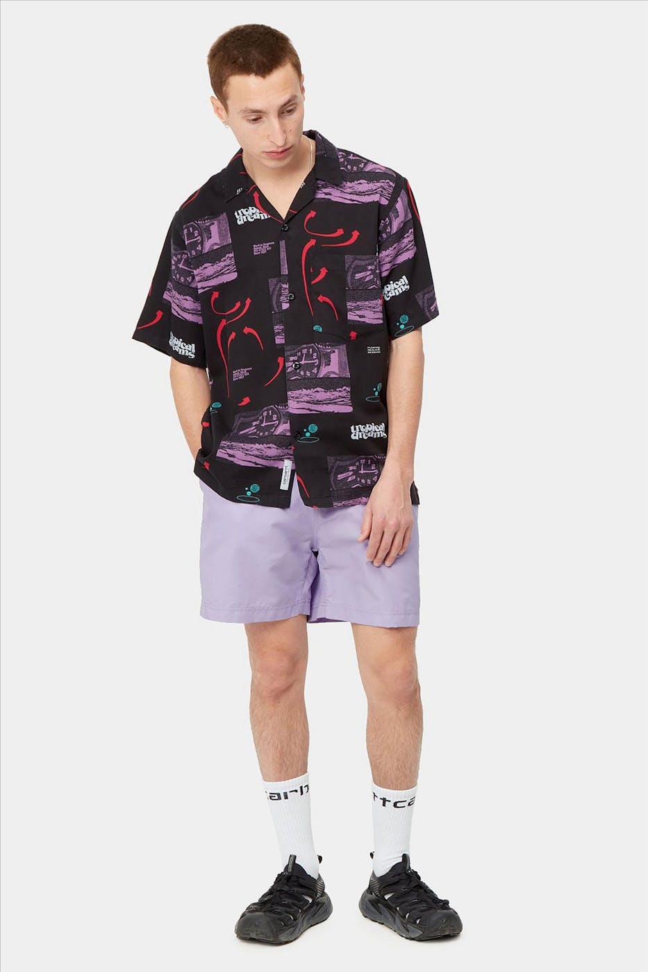 Carhartt WIP - Paarse Chase zwemshort