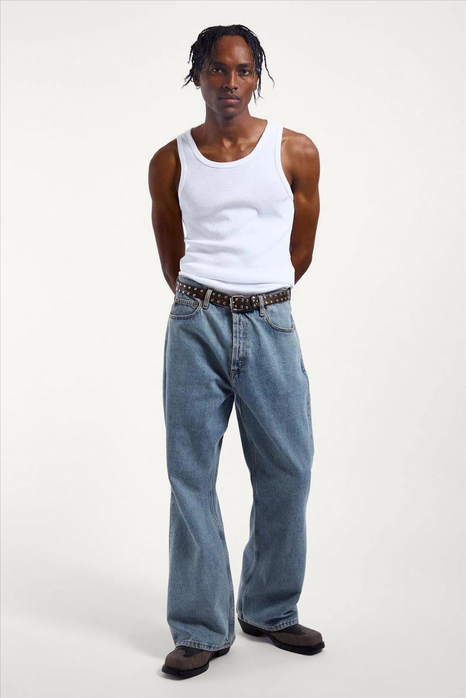 Dr. Denim - Retro Blauwe Rift relaxed jeans