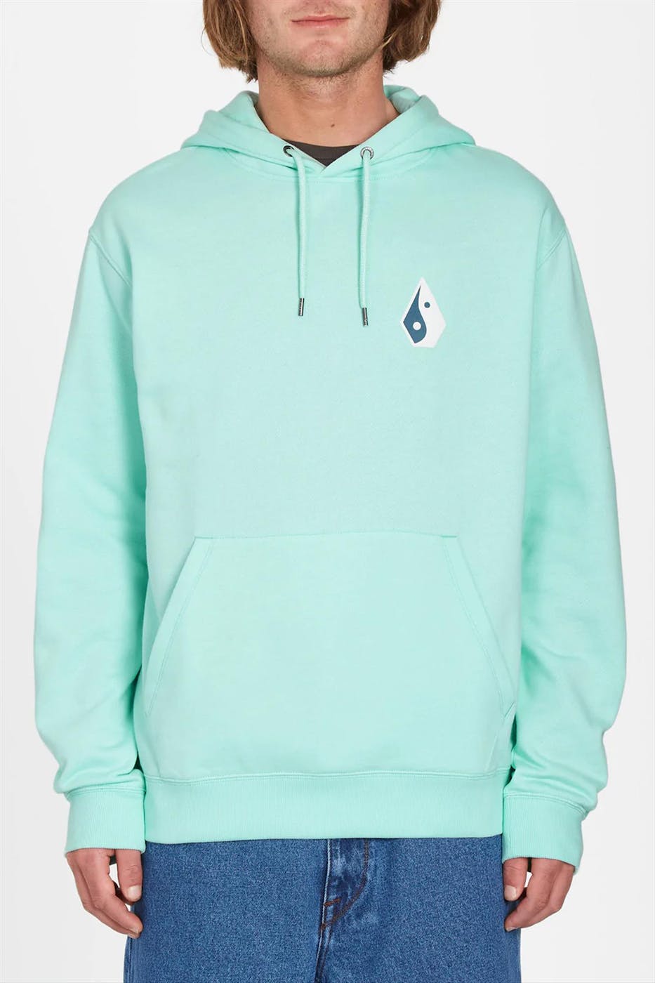 Volcom - Lichtgroene Puffstone hoodie