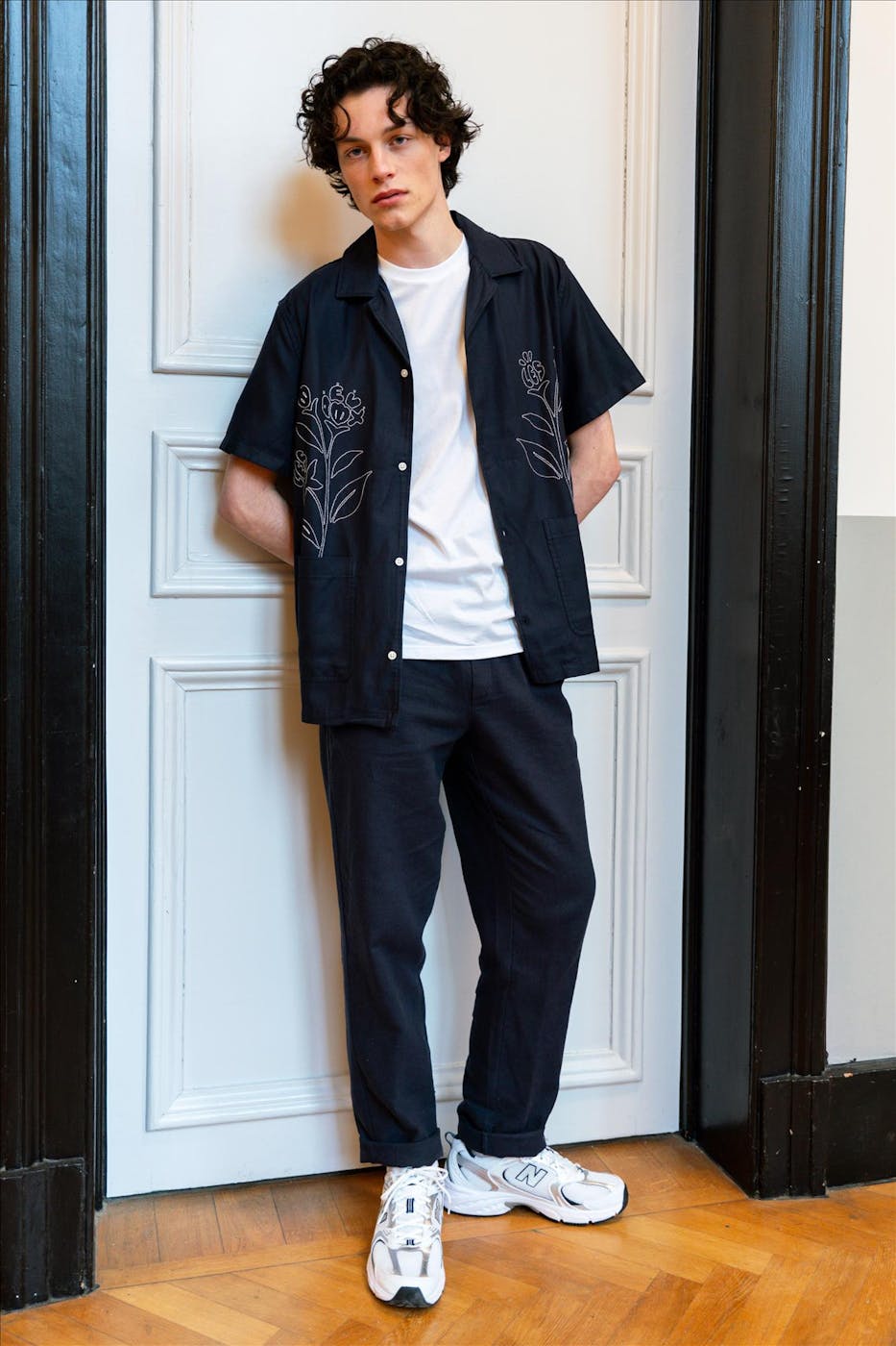 LES DEUX  - Donkerblauw Kingsley hemd