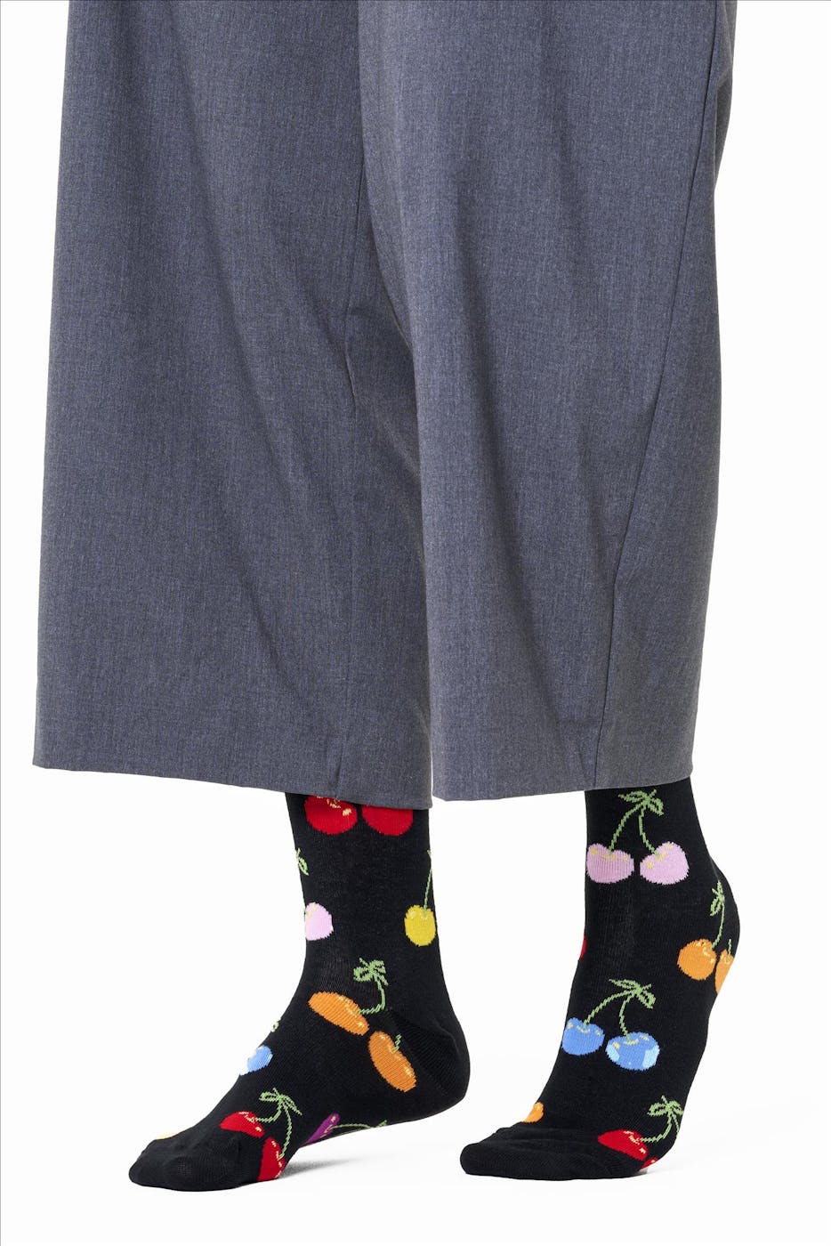 Happy Socks - Zwarte Cherry sokken, maat: 36-40