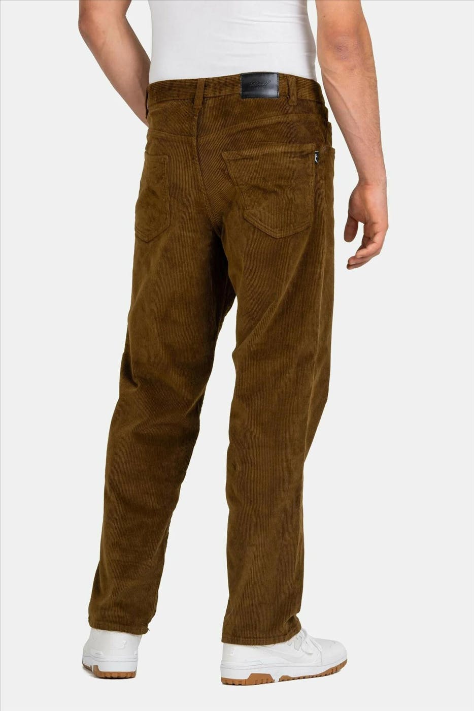Reell - Donkerbruine Solid loose tapered broek