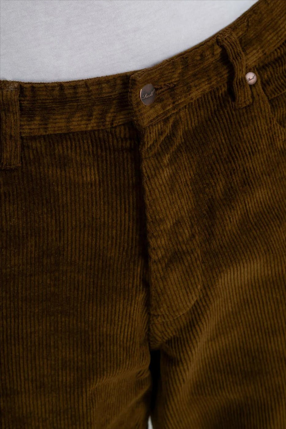Reell - Donkerbruine Solid loose tapered broek