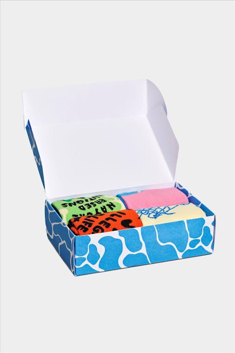 Happy Socks - Multicolour WWF 4-pack sokken, maat: 36-40
