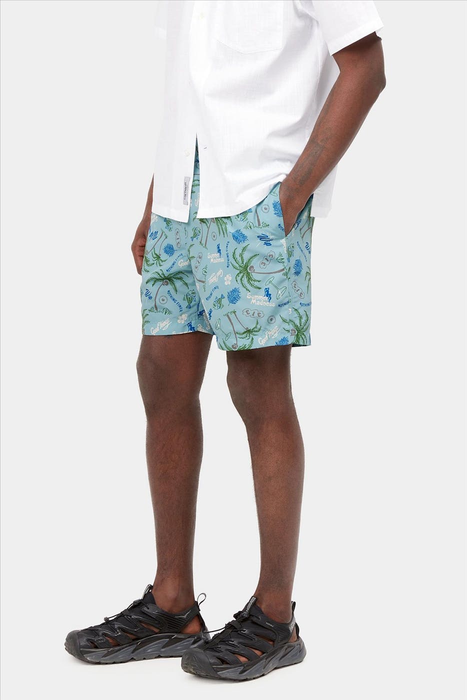 Carhartt WIP - Blauwe Palmboom Drift zwemshort