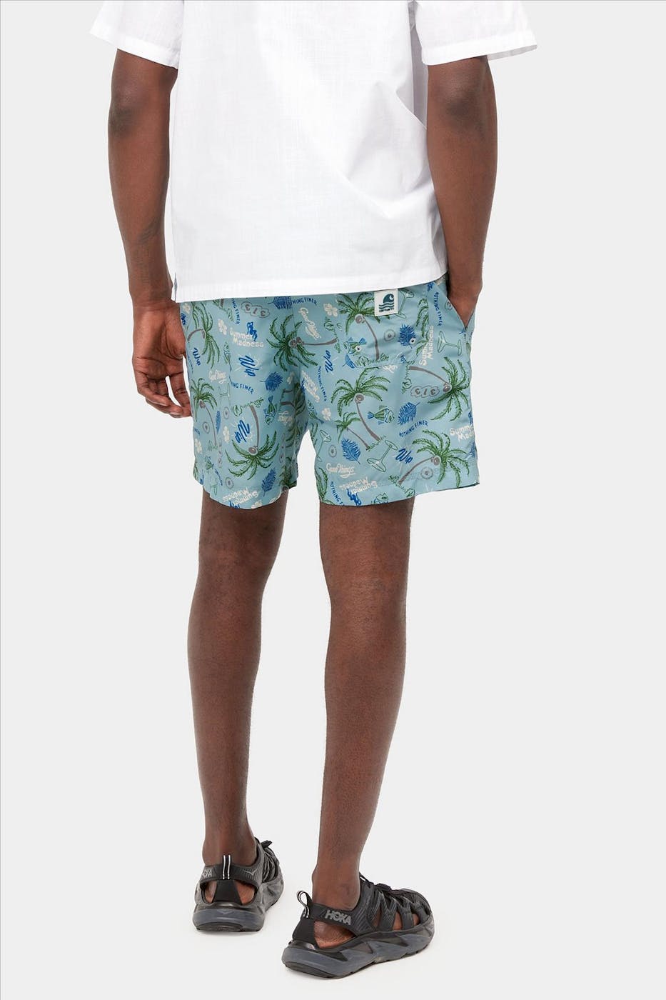 Carhartt WIP - Blauwe Palmboom Drift zwemshort