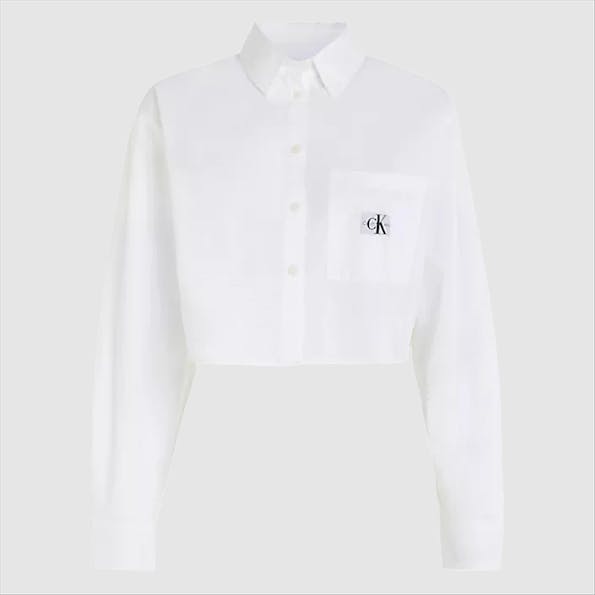 Calvin Klein Jeans - Witte Cropped blouse