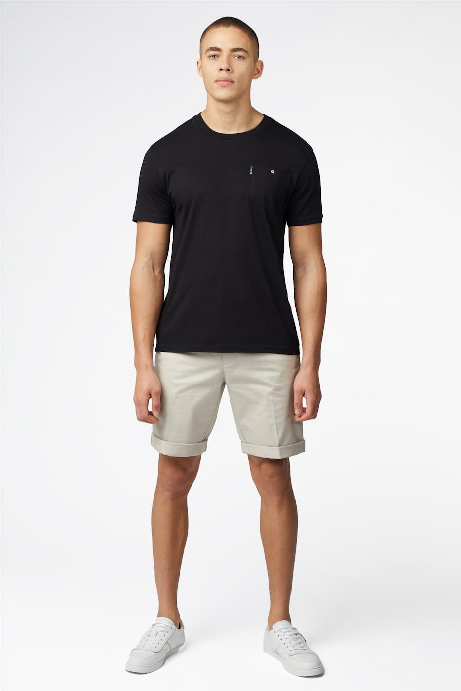 Ben Sherman - Zwarte Signature Pocket T-shirt