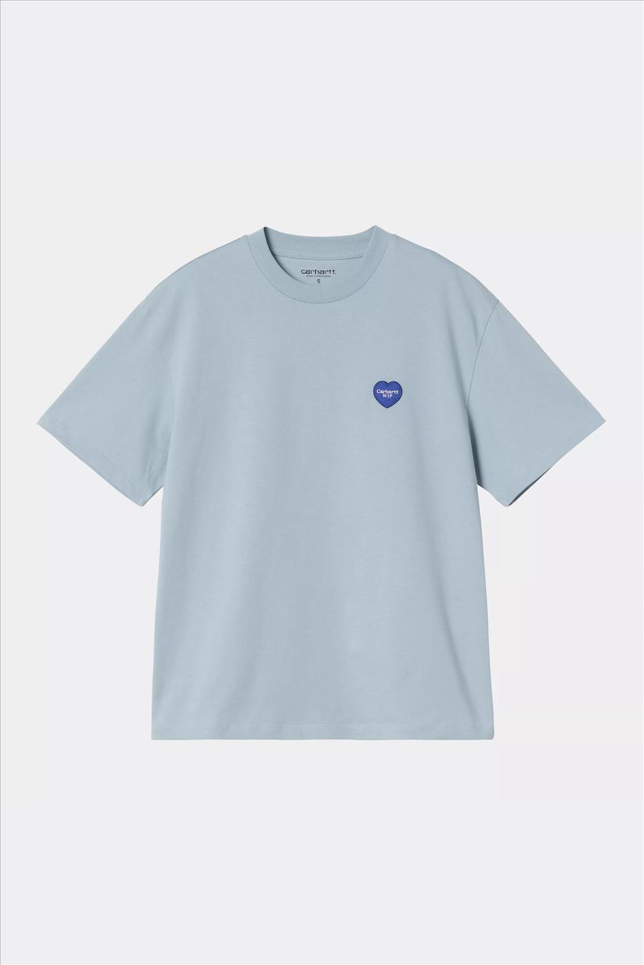 Carhartt WIP - Lichtblauwe Heart II Hartt T-shirt