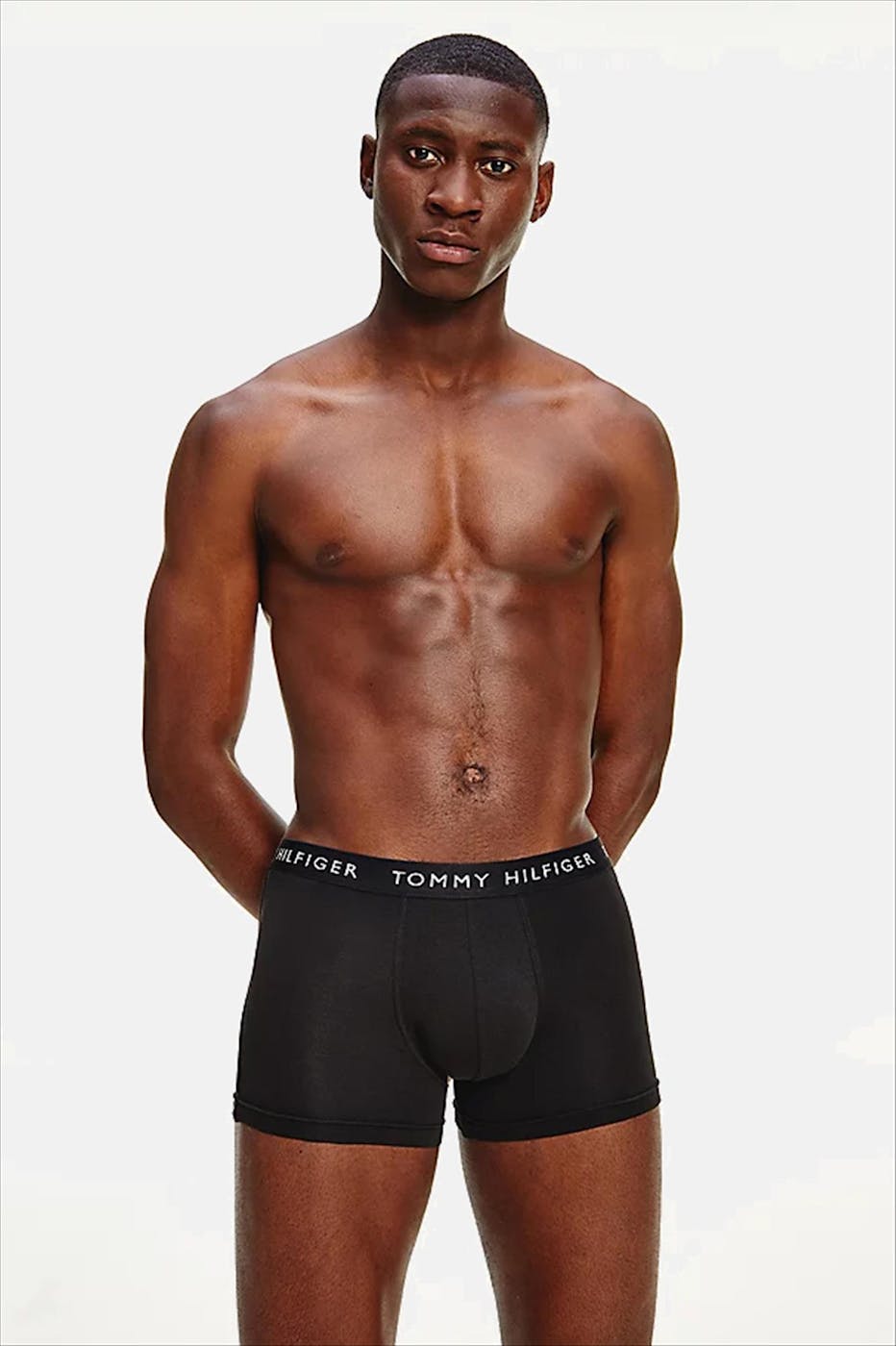 Tommy Hilfiger Underwear - Wit-grijs-zwarte 3-pack Trunk boxershorts