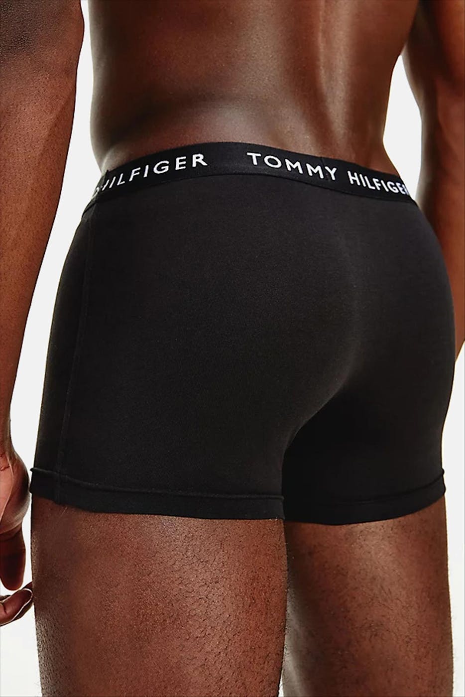 Tommy Hilfiger Underwear - Wit-grijs-zwarte 3-pack Trunk boxershorts