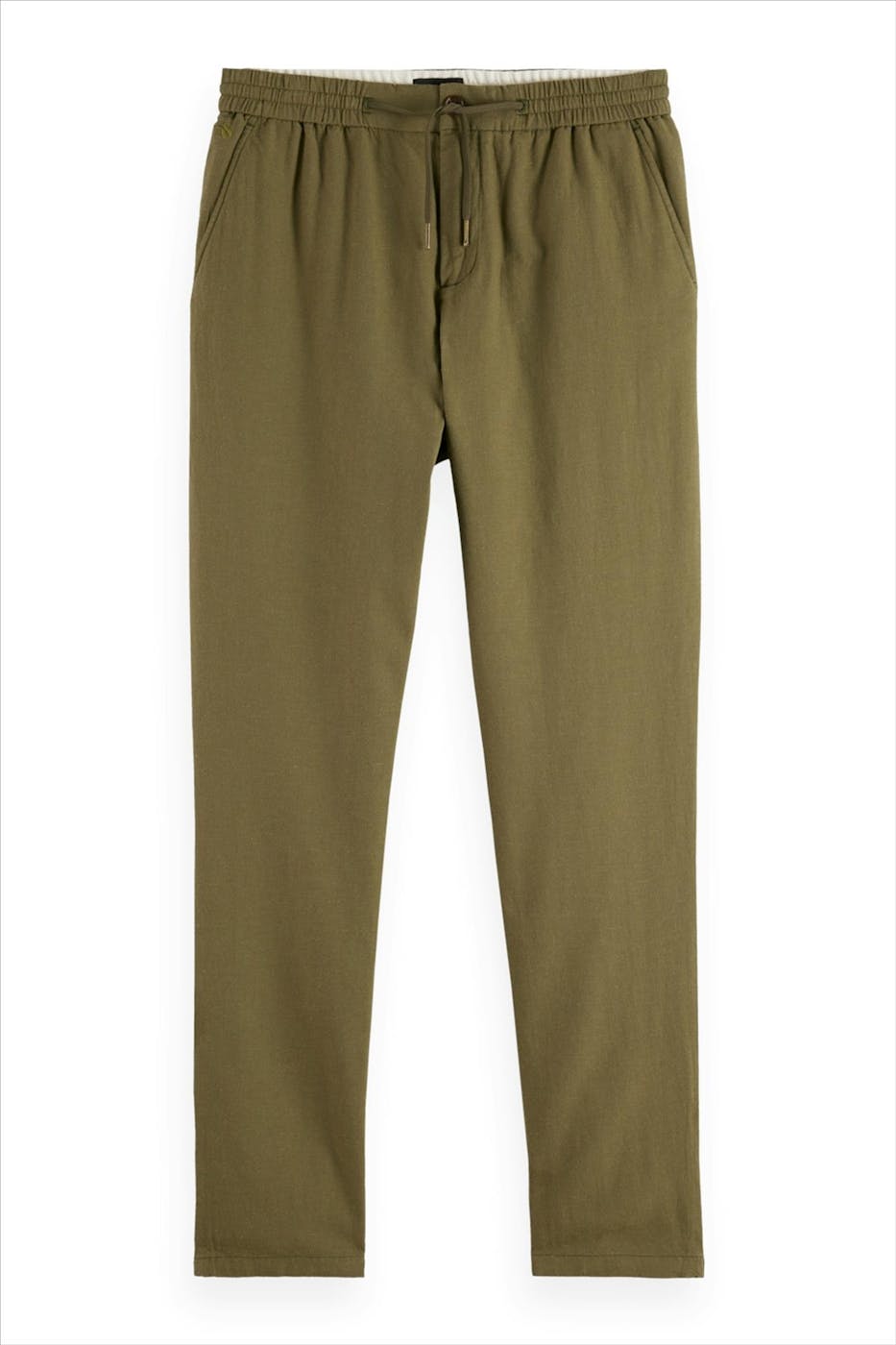 Scotch & Soda - Olijfgroene Warren Regular Straight broek